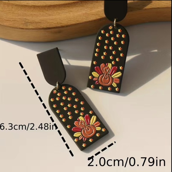 Turkey Dangle Earrings - Picture 5 of 5